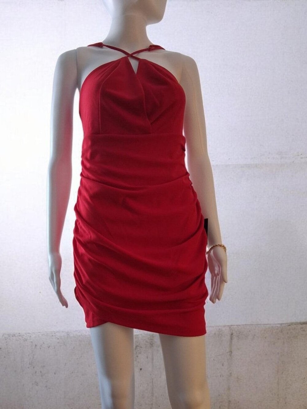 Lulus Womenβs Melon Red Party Dress β Elegant & Chic